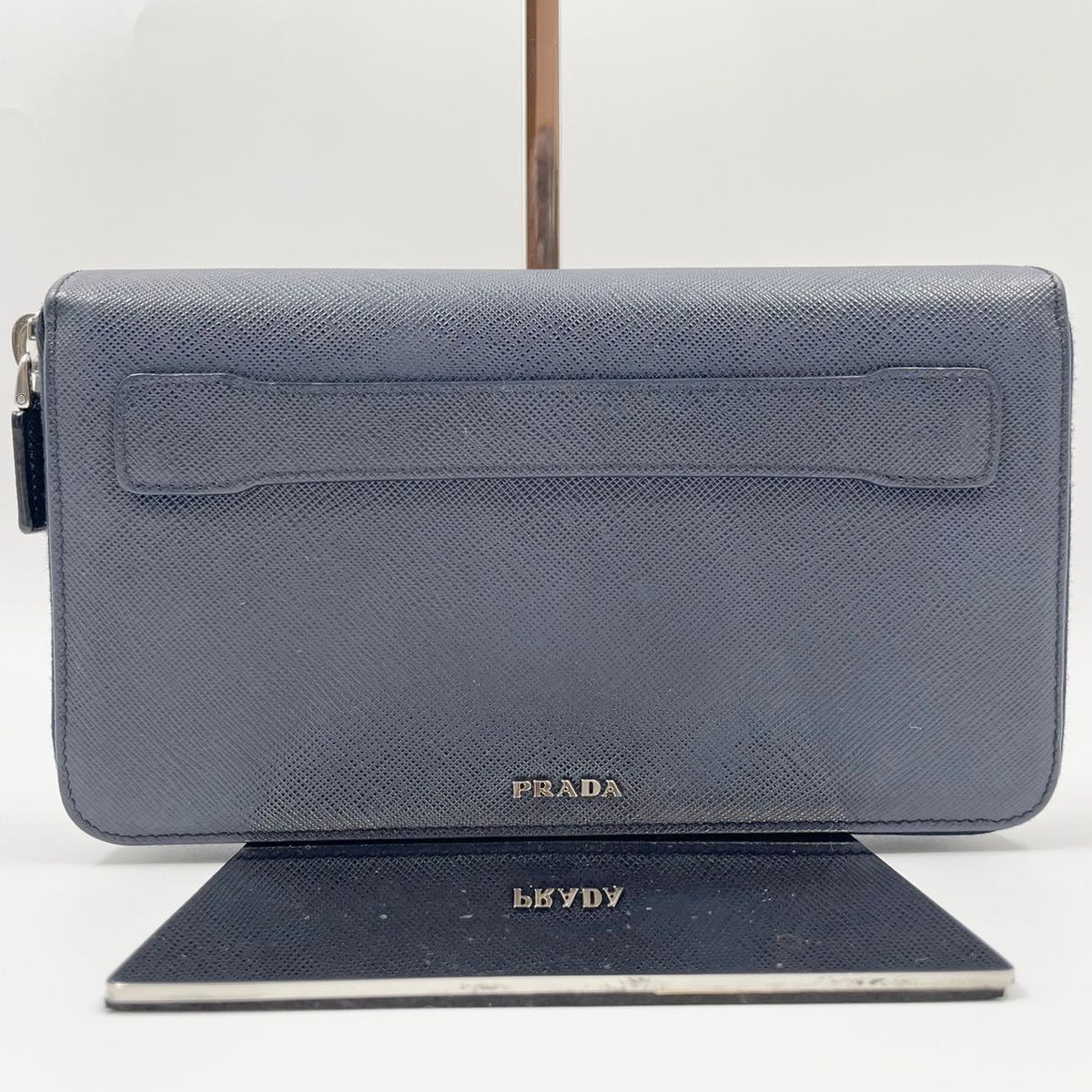 超希少 極美品】PRADA プラダ ダブルファスナー オーガナイザー 長財布 