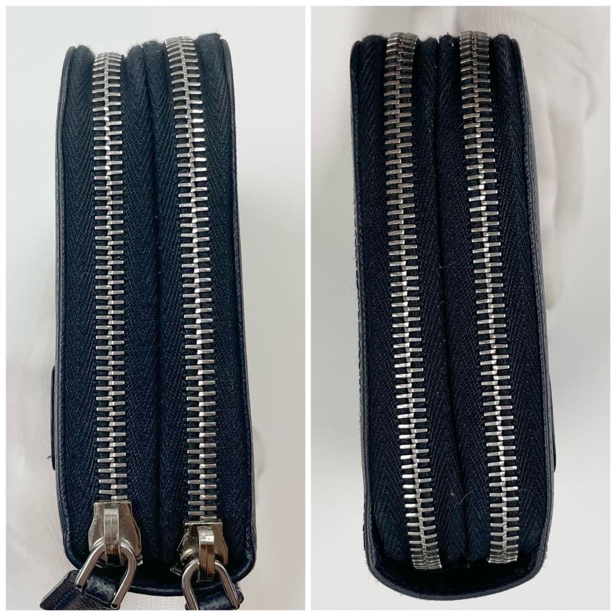 超希少 極美品】PRADA プラダ ダブルファスナー オーガナイザー 長財布 