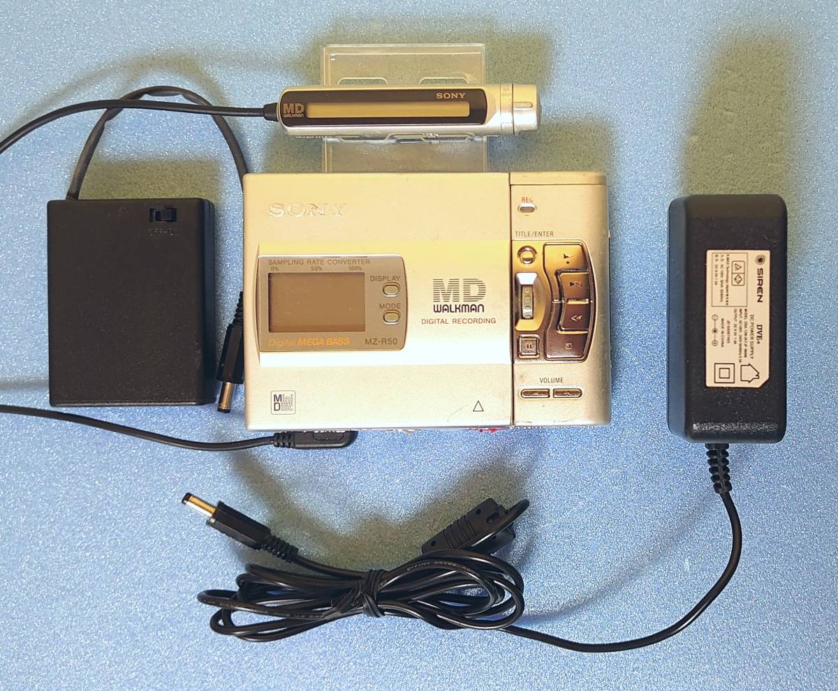 MDポータブルレコーダー SONY MZ-R50 MDLP非対応 録・再良好・完動品・動作