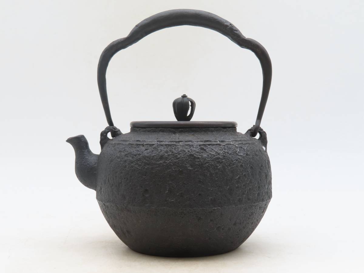 銅蓋 鉄瓶 煎茶道具 1*0様 金寿堂 雨宮宗 作 鉄瓶 手取形
