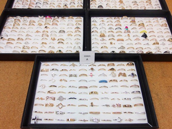 Ny6■おまとめて大量★昭和レトロ 細身指輪 500点 メンズ レディースファッションリング まとめ売り アクセサリー@@230925A