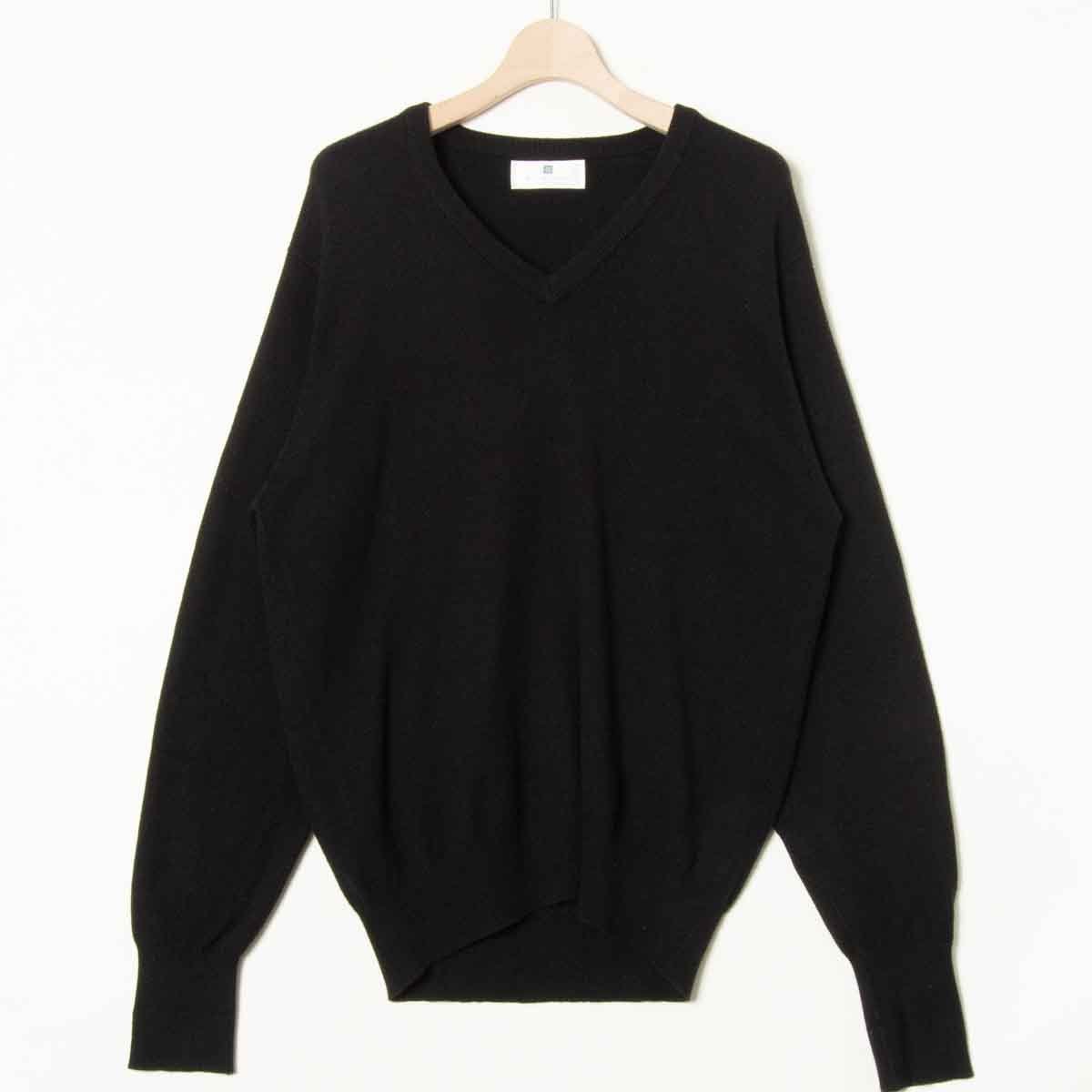 1円スタート】BALLANTYNE バランタイン カシミヤ100％ Vネック長袖 