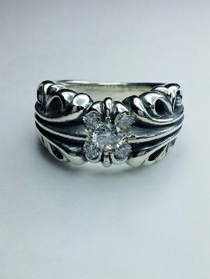 クロムハーツ正規品　KTリング 20号 ダイヤパヴェ 新品加工済み