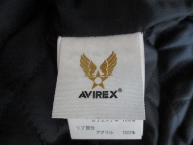 AVIREX 6161086 NEW YORK LEATHER JACKET ニューヨーク　オール　レザー　スタジャン　ジャケット　M