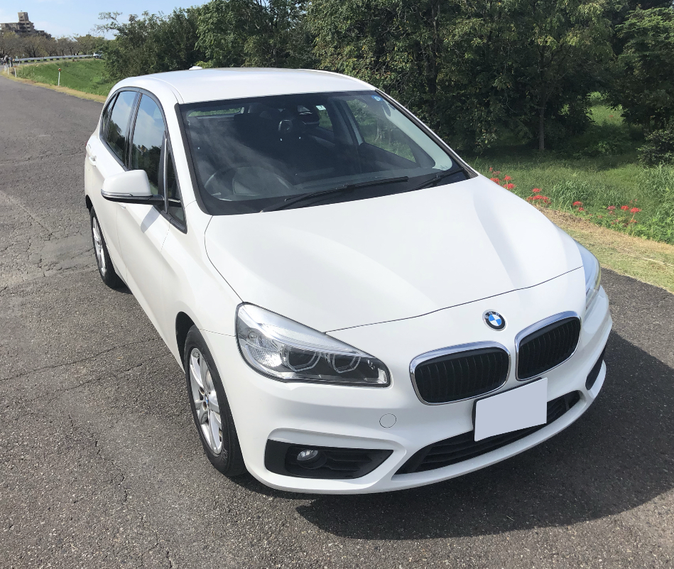 【美車　AA評価4.5点】★H２７年BMW２シリーズアクティブツアラー★純正ナビ・ミラーETC・Bカメラ★純正AW★車検付き★個人出品★名古屋