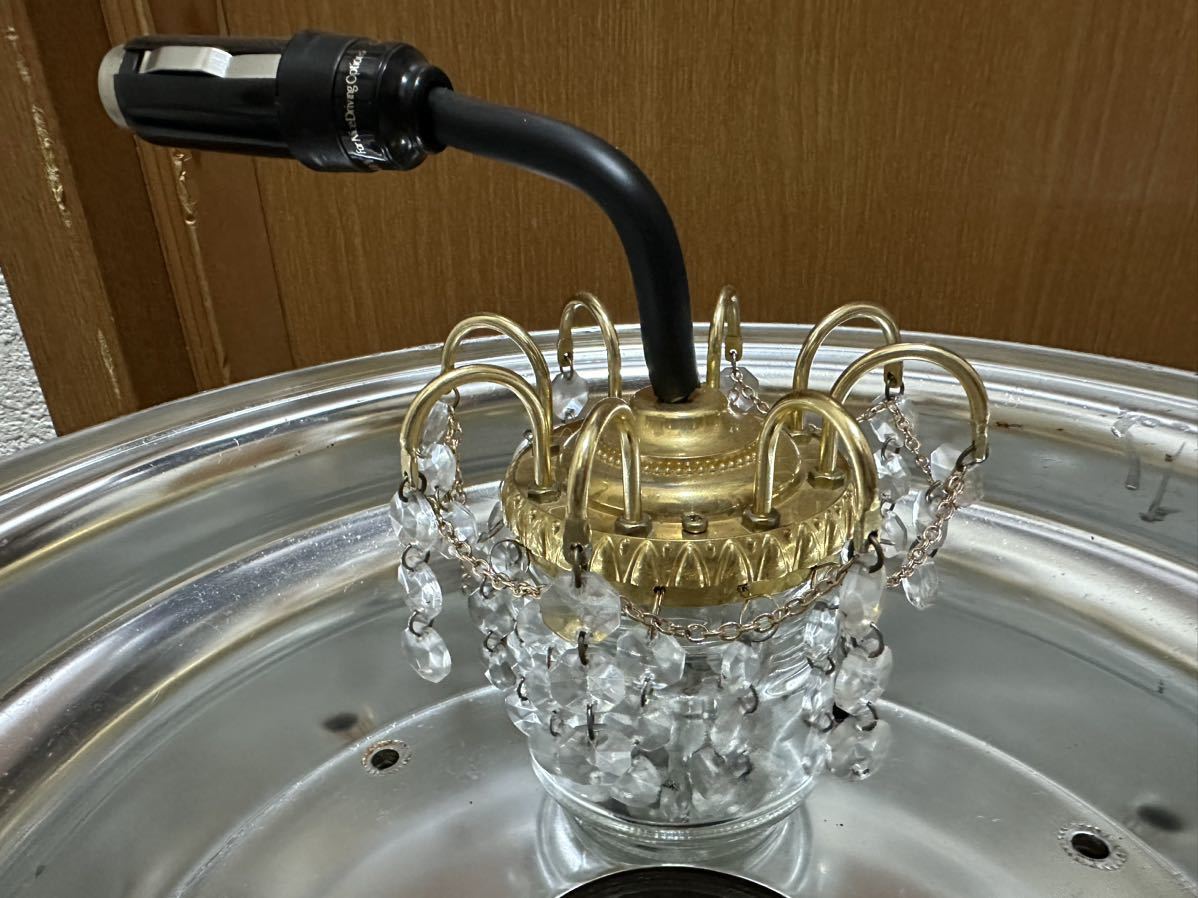 ミニシャンデリア当時物ハイソ街道レーサー水中花