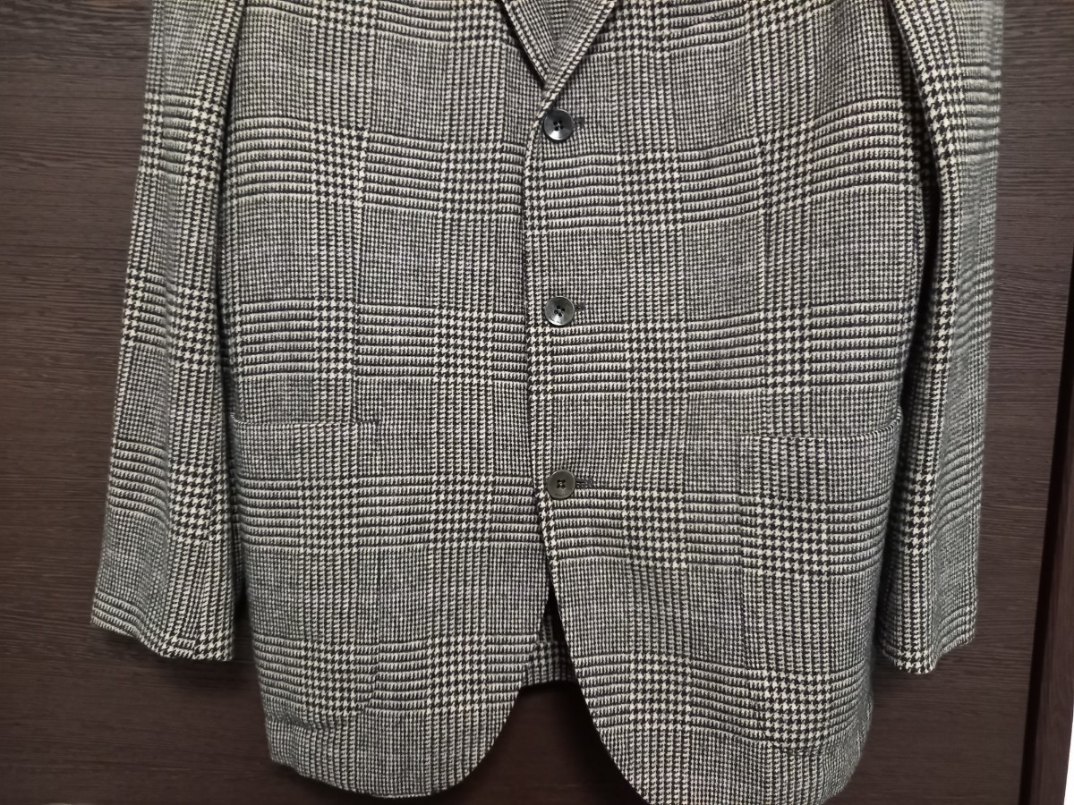 美品定価10万円以上 BOGLIOLI ボリオリ 上質ウール グレンチェック