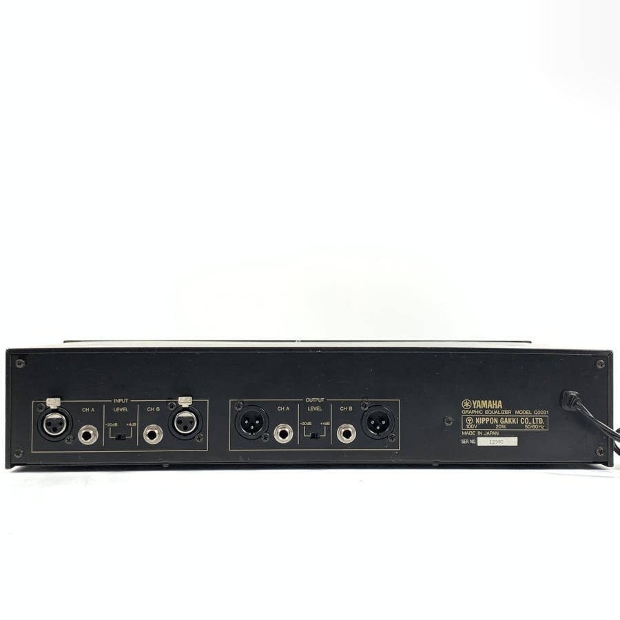 オーディオ機器 YAMAHA Q2031 グラフィックイコライザー GEQ ラック