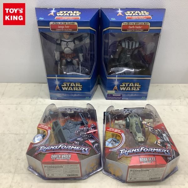 1円〜 未開封含 ハズブロ スター・ウォーズ キャラクターコレクタブル 等 ダース・ベイダー、ボバ・フェット/スレーブI 他