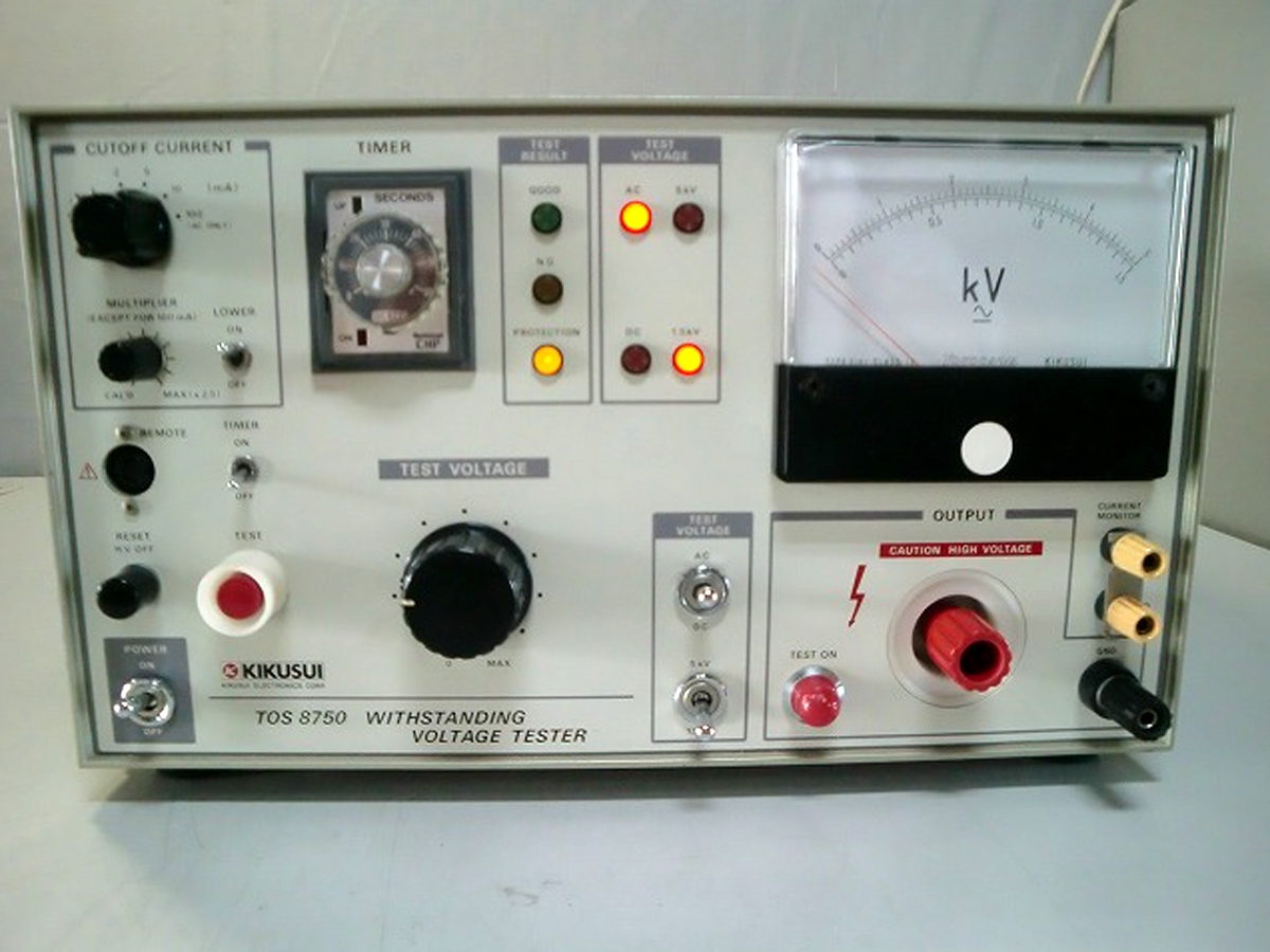 中古】耐圧試験器 TOS8750 菊水電子工業 3z1216 ☆送料無料☆◇5 TOS8750