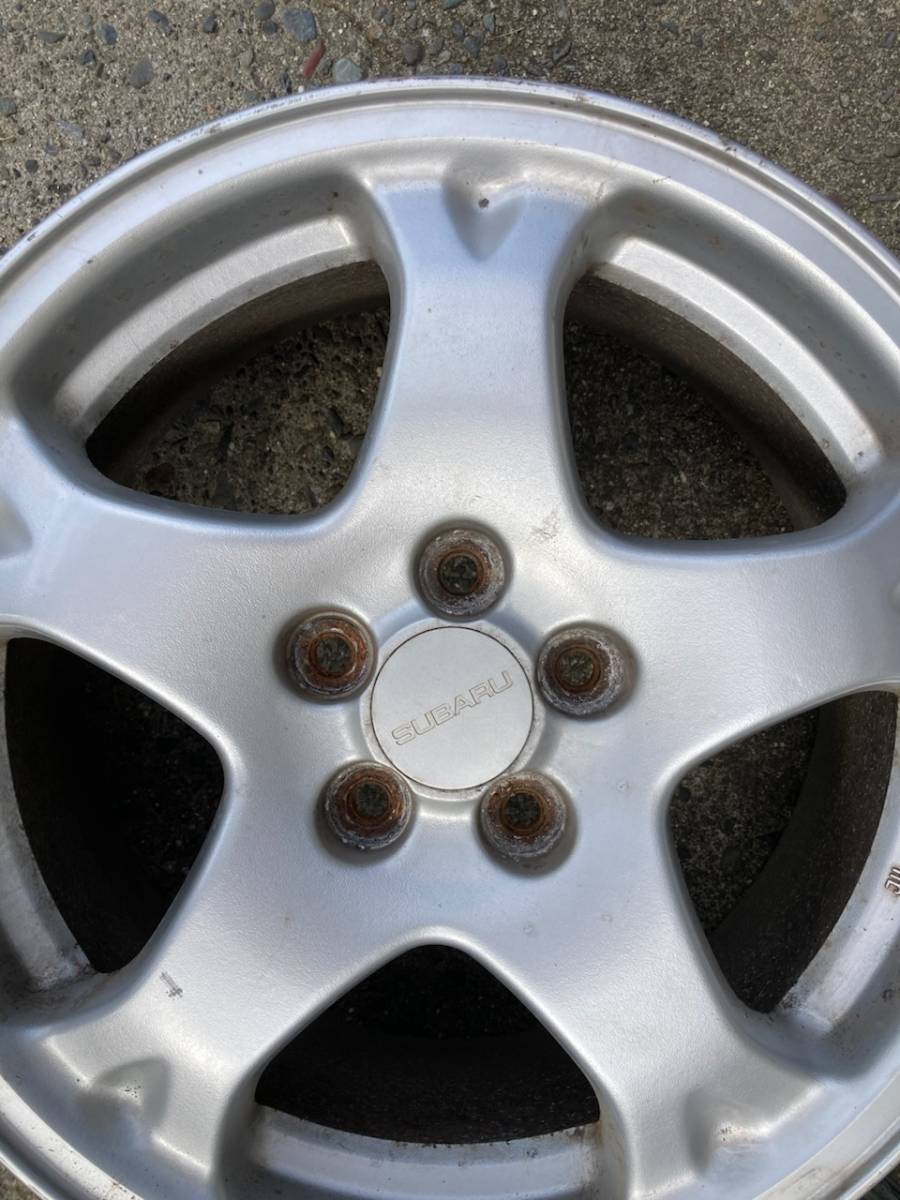 スバル GC8/GF8 インプレッサ 純正アルミ 16×7JJ＋53 5穴 PCD100 4本セット 傷 汚れ 多め インプレッサ | GC8 16インチ ホイール 鍛造