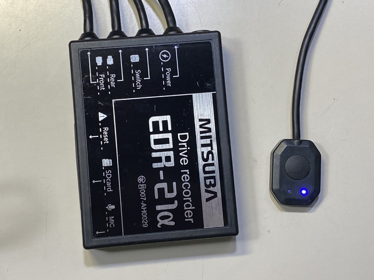 MITSUBA バイク用 2カメラ ドラレコ EDR-21α 中古動作品 ミツバ 