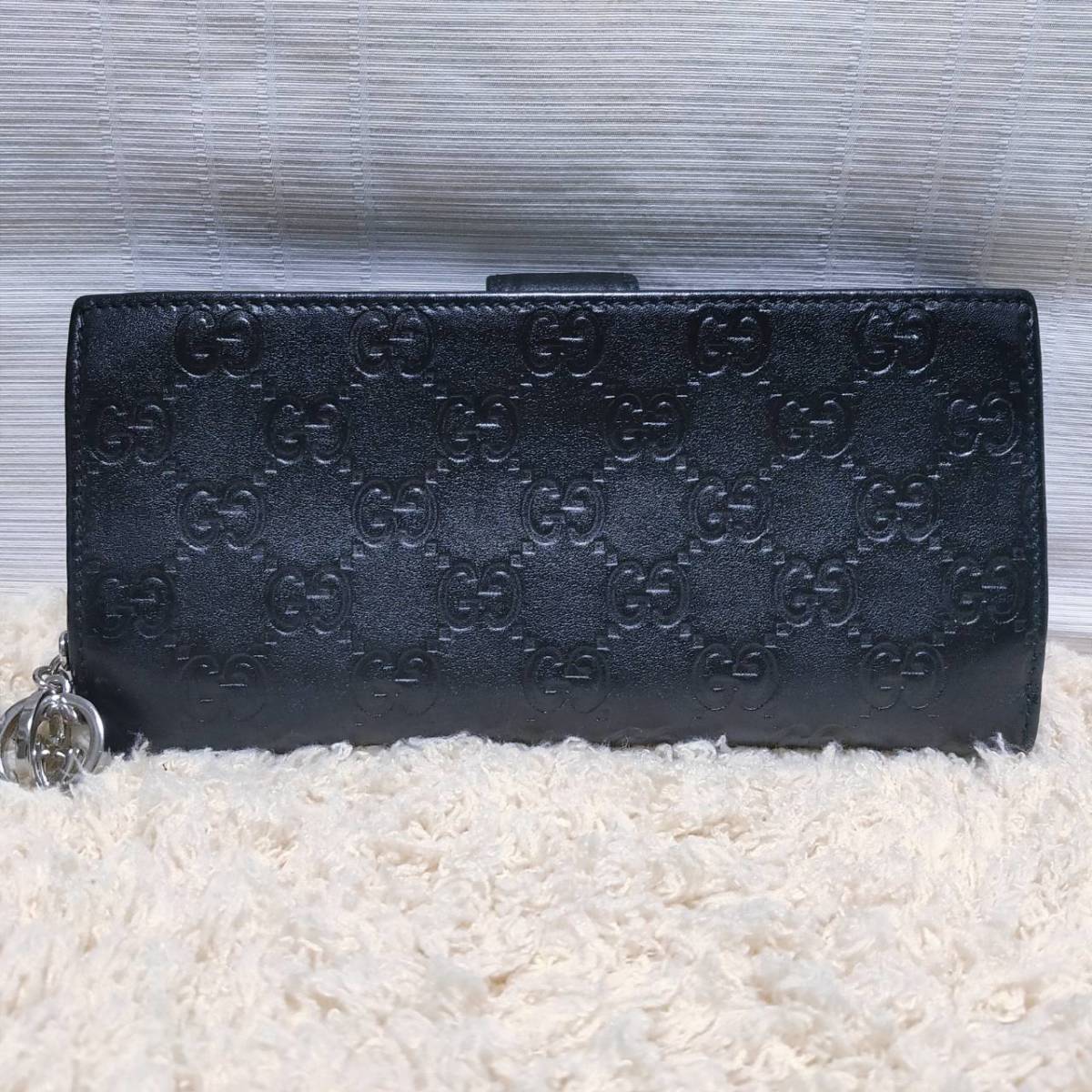 GUCCI グッチ 長財布 ジップ - 入手困難 ブラック GGサイケデリック 