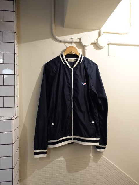 メゾンキツネ maison kitsune ポリエステル ネイビー ブルゾン 