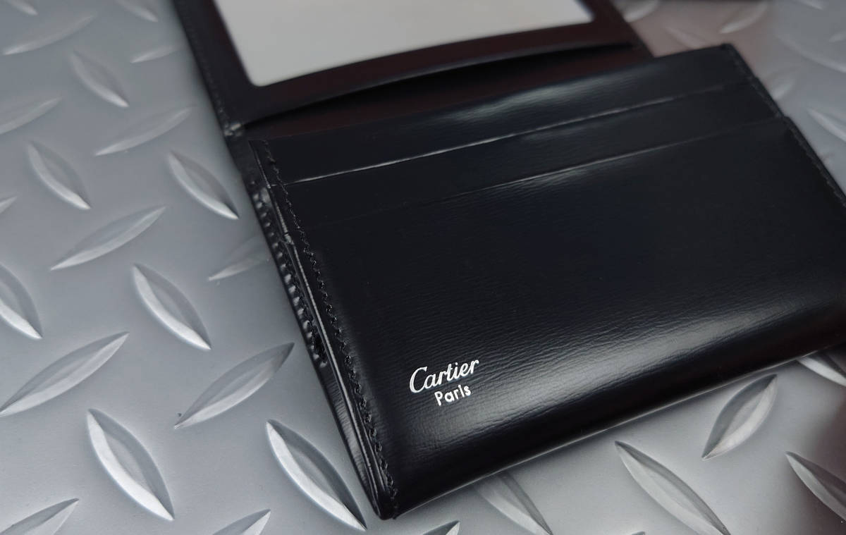 Cartier/カルティエ 名刺入れ カードケース パスケース ブラック