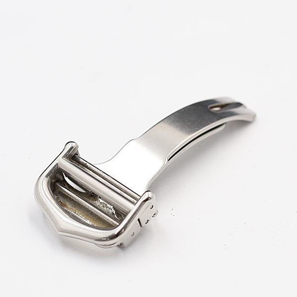 1円 良品 カルティエ 純正尾錠 Dバックル 18mm用 シルバーカラー メンズ腕時計用 MTM 2000000