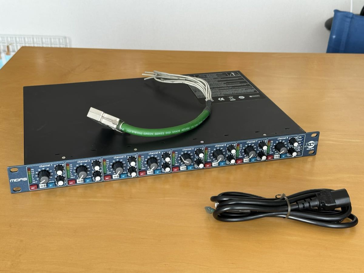 【送料無料】MIDAS XL48 マイクプリアンプ 【通電確認済】