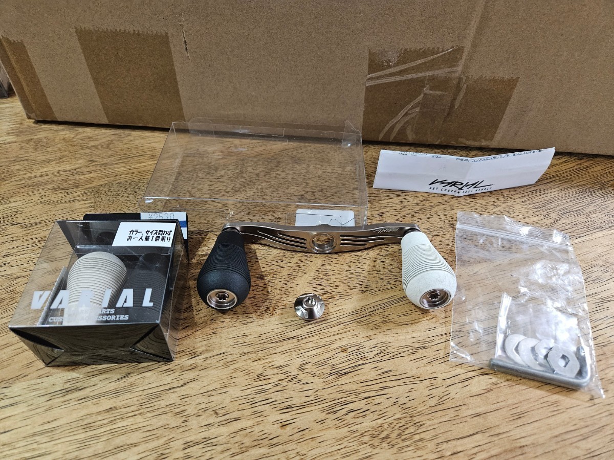 DRT バリアル 110 シルバー おまけノブ&シマノ左ナット付 中古美品 検)ARTEX 新品 タイニークラッシュ クラッシュ9 クラッシュゴースト