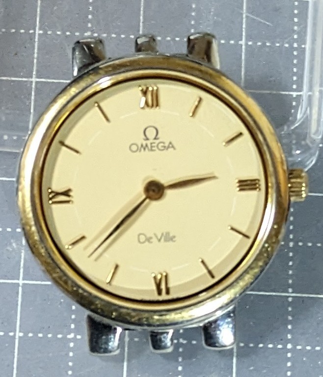 OMEGA デビル レディース[ジャンク出品] 電池交換を試みて不動 パーツ