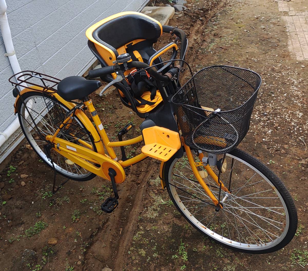 手渡し限定 配達可 前子供乗せ 自転車 26インチ ギアなし パンクなし  