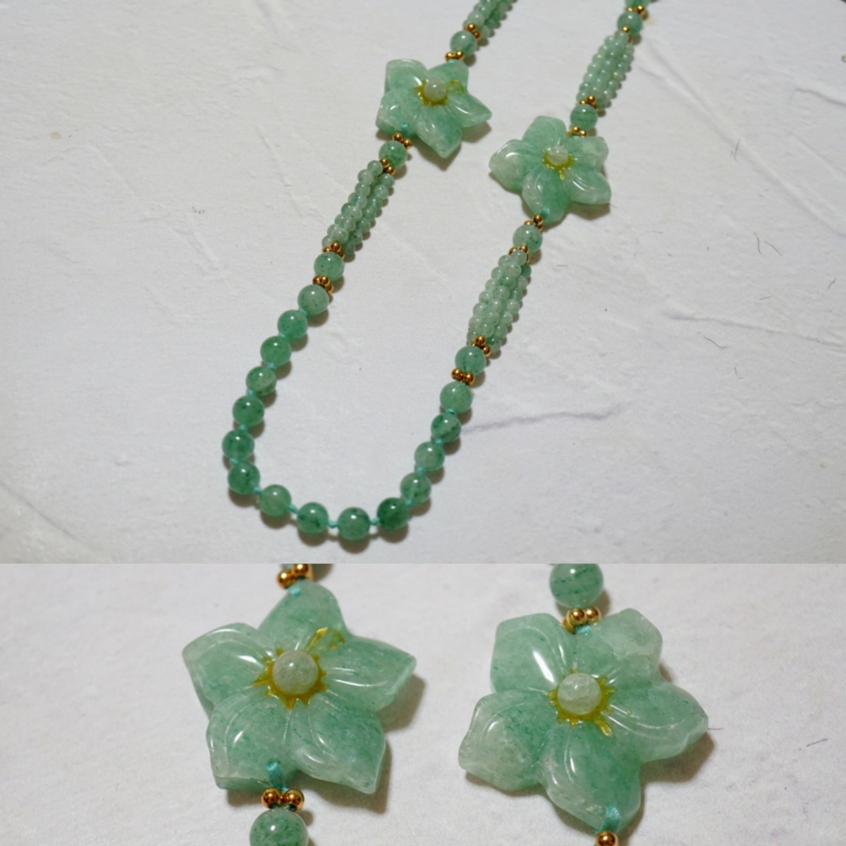 259 天然翡翠 ヒスイ 緑石 彫刻 ネックレス ヴィンテージ アクセサリー