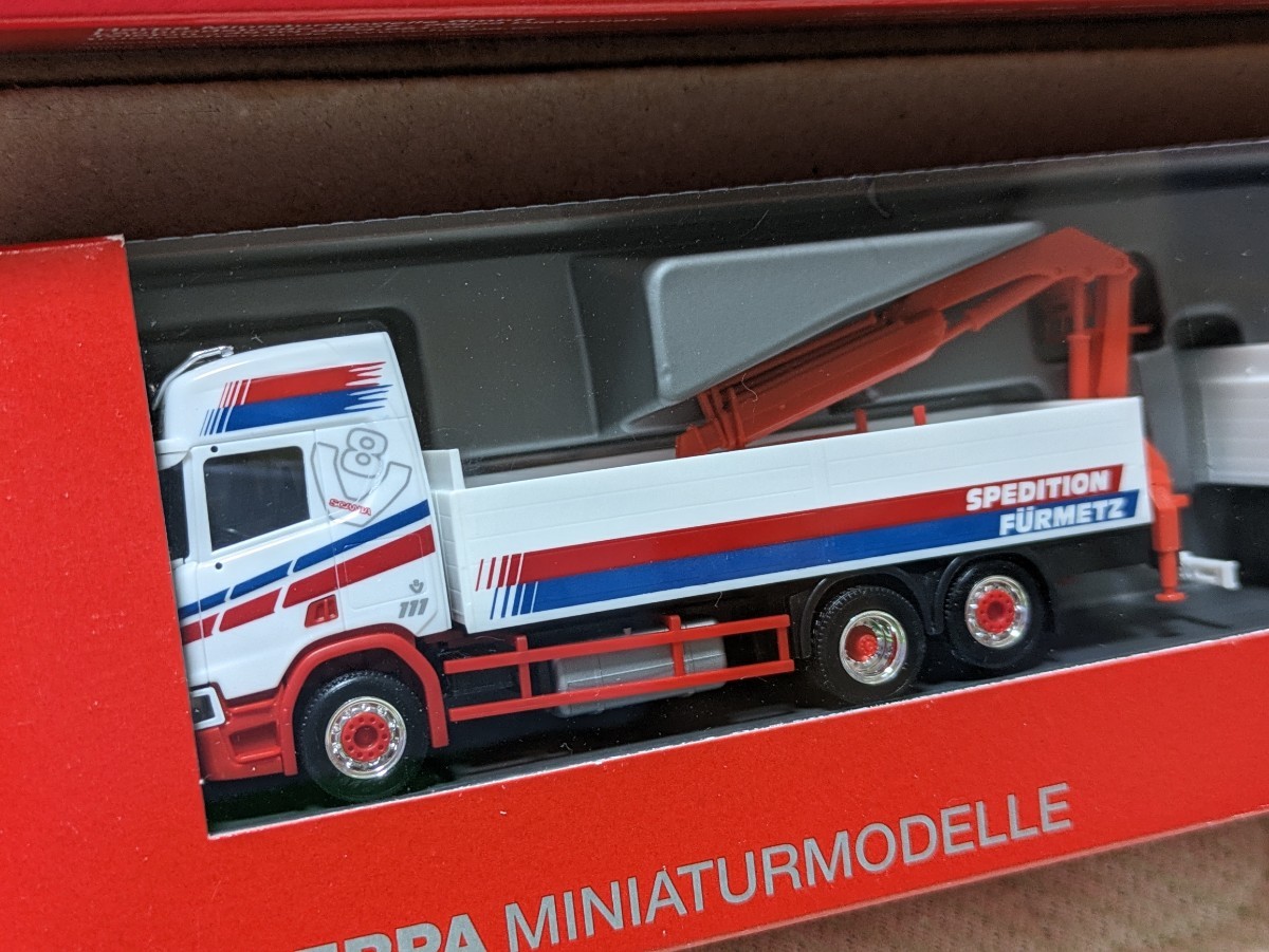 1/87 herpa SCANIA CS CR ヘルパ スカニア 2台 クレーン 建設車両