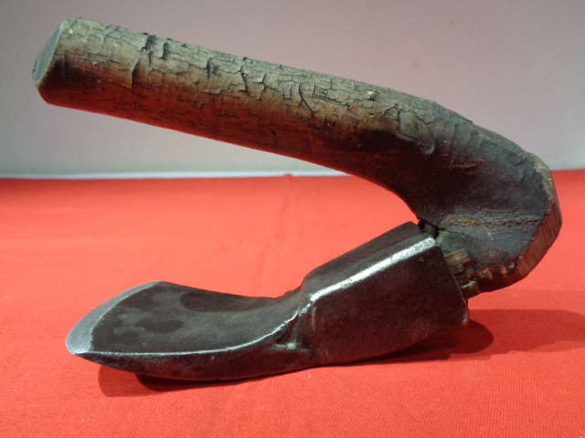 □　会津木地師道具　【女釿】おんなチョウナ　会津椀造り　会津木地師資料　(891)