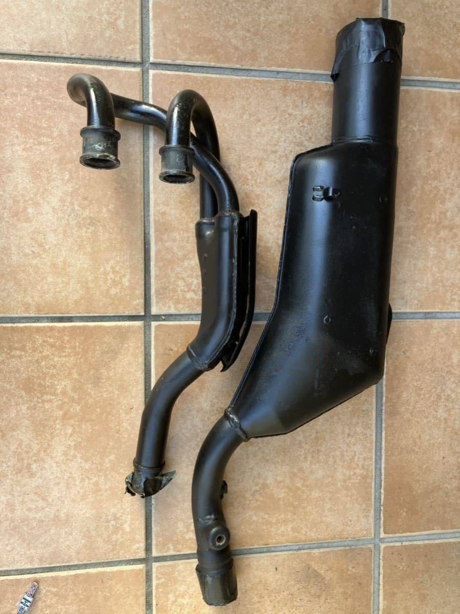 ホンダXLR250R バハ 純正 エキパイ サイレンサーセットMD22 MD22