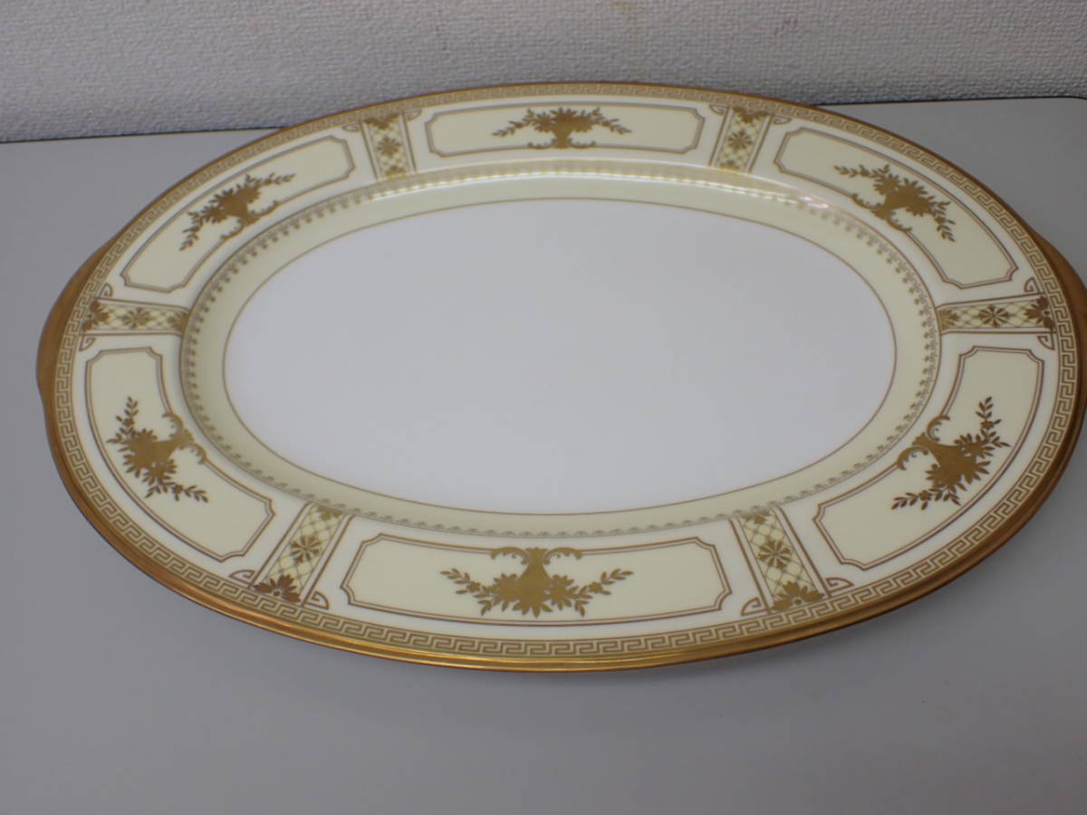 【2026，お買い得】 洋陶磁器-39； ノリタケ Noritake ランプ印 オーバル 大皿 プレート 約37.2&times;26.8&times;高さ；2.6ｃｍ インペリアル スイート IMPERIAL SUITE(ノリタケ)｜売買されたオークション情報、yahooの商品情報 ノリタケ