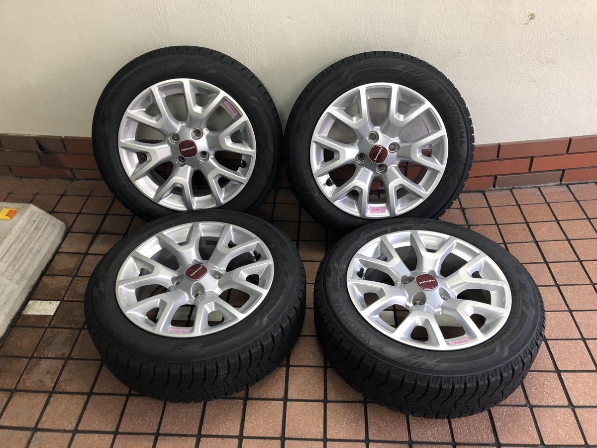 フィアットパンダ 純正アルミホイール スタッドレスタイヤ 4本