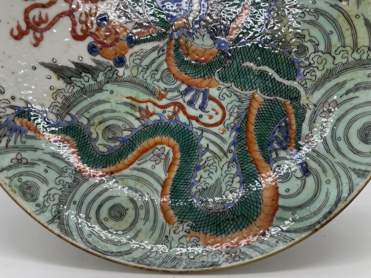 中国美術 古玩 時代物 古銅花瓶 獅子 TW689(色絵 時代物 清朝期 粉彩