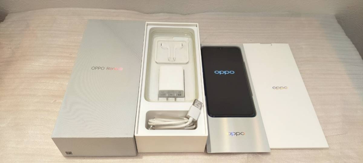 SIMフリー OPPO Reno A CPH1983 ブルー 64GB IMEI:861508042520593 IMEI2:861508042520585 判定- 付属品、箱有 中古品 59878