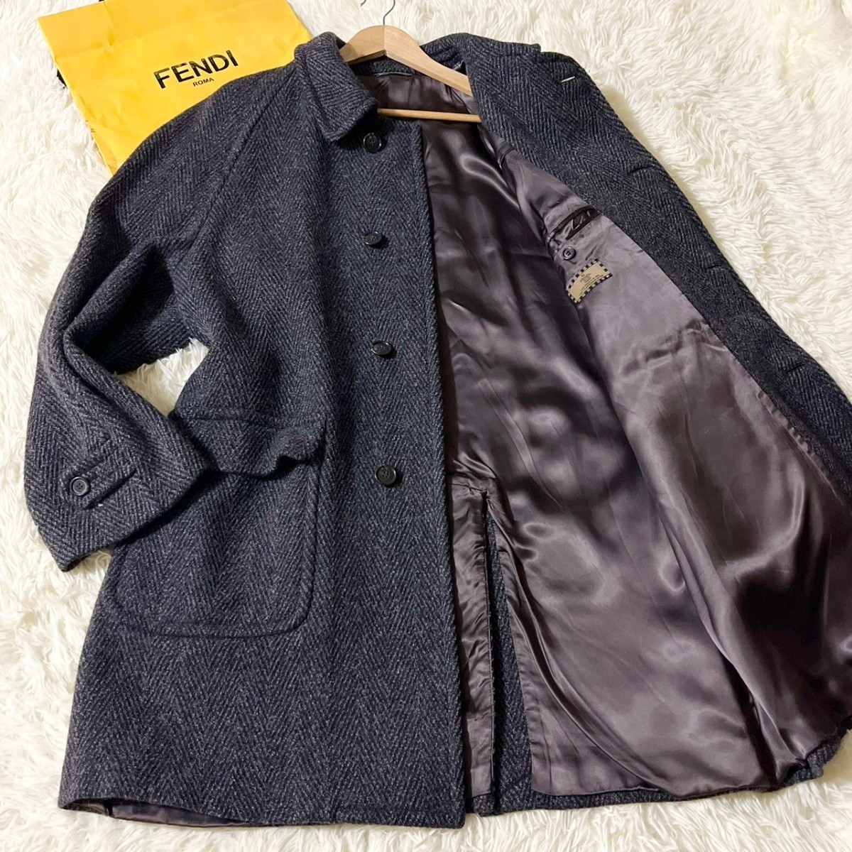 極美品/XLサイズ○フェンディ FENDI ジャケット コート ブルゾン 