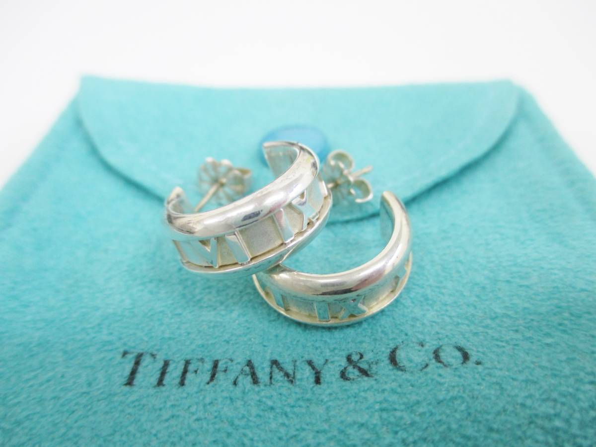□1円～！TIFFANY&CO. ティファニー アトラス フープ ピアス SV925