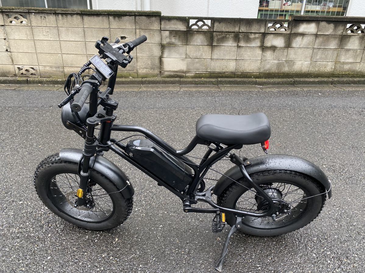 SPTEBIK 電動自転車 電動ファットバイク レトロ調 20インチ 極太タイヤ