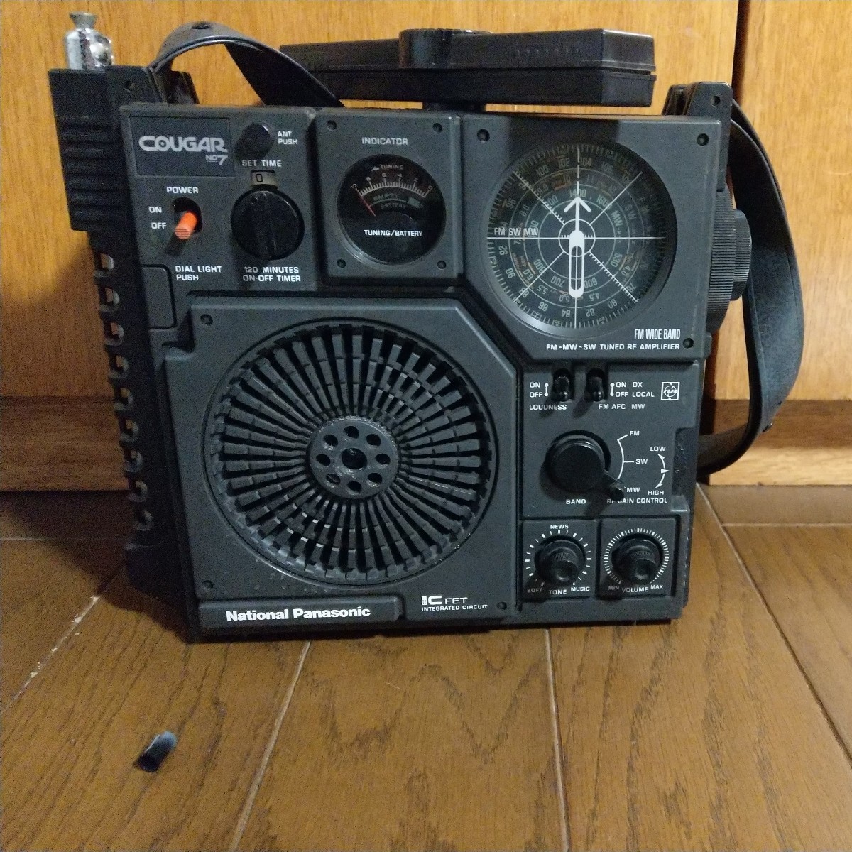 ナショナル RF-877 ラジオ クーガー№7 中古難有ジャンク品