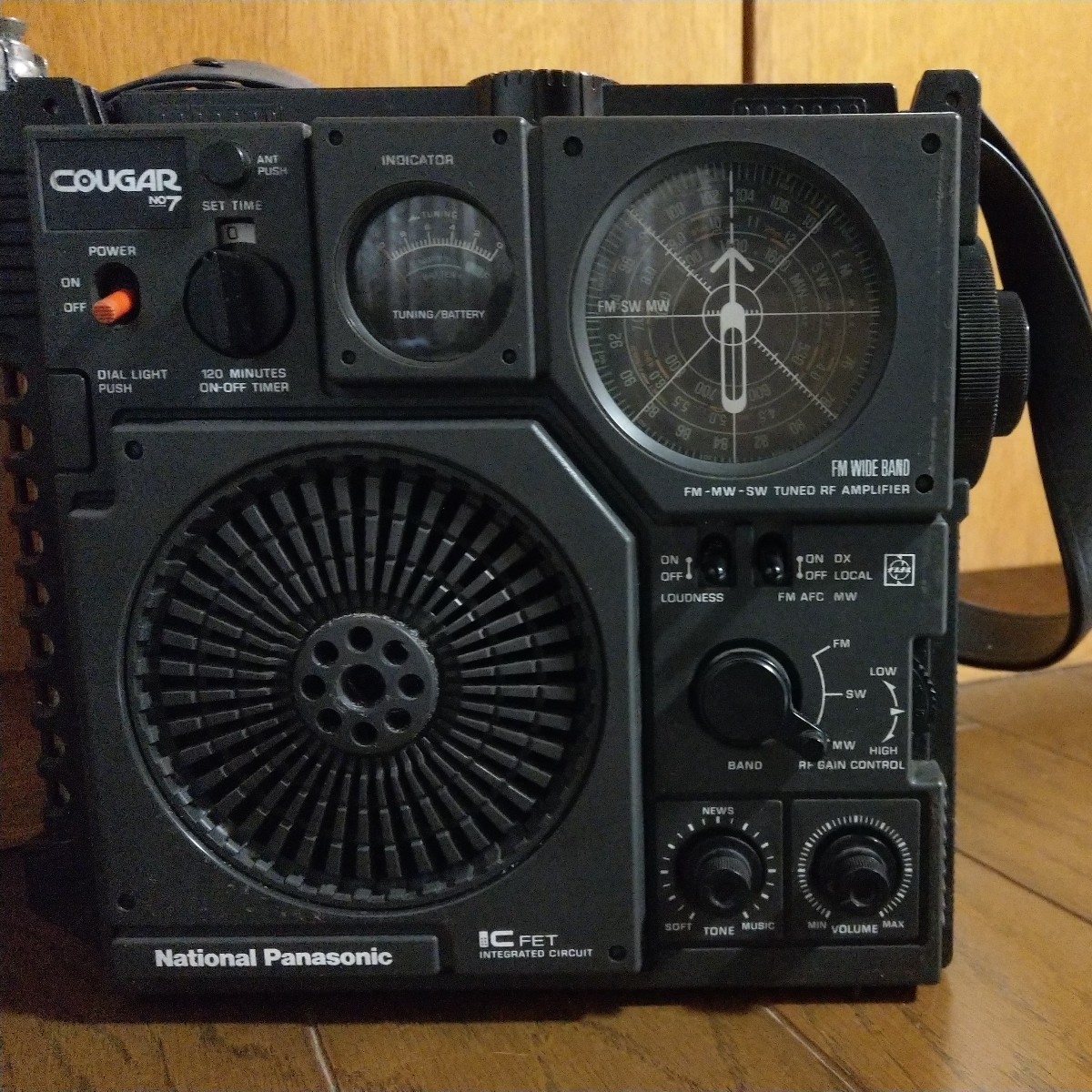 ナショナル RF-877 ラジオ クーガー№7 中古難有ジャンク品