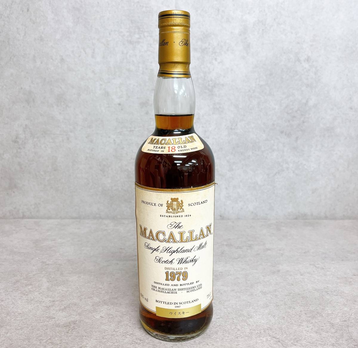 ⑤超稀少 The MACALLAN マッカラン 18年［1979］ ウィスキー 750ml 43
