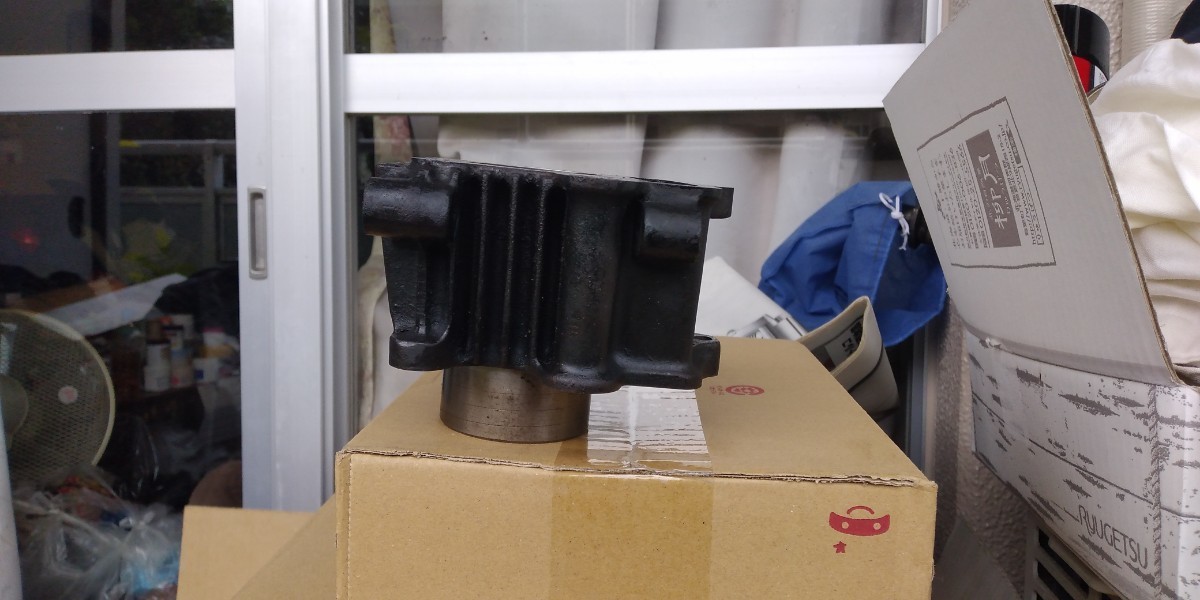 6Vカブ、ダックス、モンキーなど72ccシリンダー&未使用ハイコンプピストン、リング1式、ガスケットキット付補修、ボアアップに