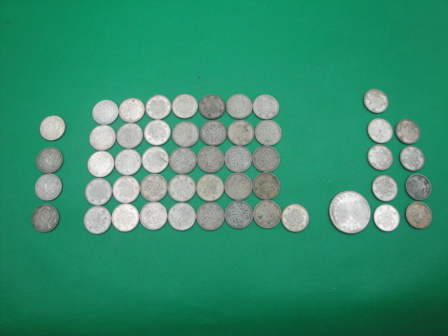 【激安大特価，安い】 1000円 東京五輪&times;1枚 100円 稲穂&times;36枚 鳳凰&times;4枚 五輪&times;9枚 額面5900円 銀貨 昭和 古銭 硬貨 激安1円スタート(日本)｜売買されたオークション情報、yahooの商品情報をアーカイブ公開 その他
