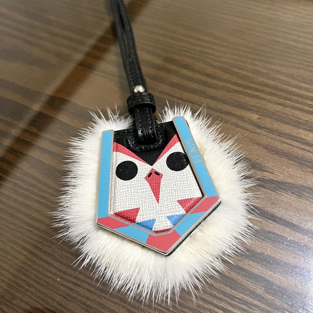 フェンディ モンスターファー バッグチャーム キーホルダー ふ