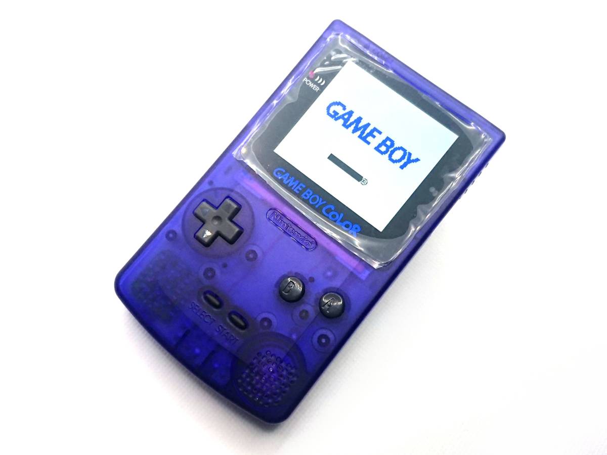 ゲームボーイカラー ミッドナイトブルー IPS バックライト 2.6インチ 改造済み HDMI出力可能
