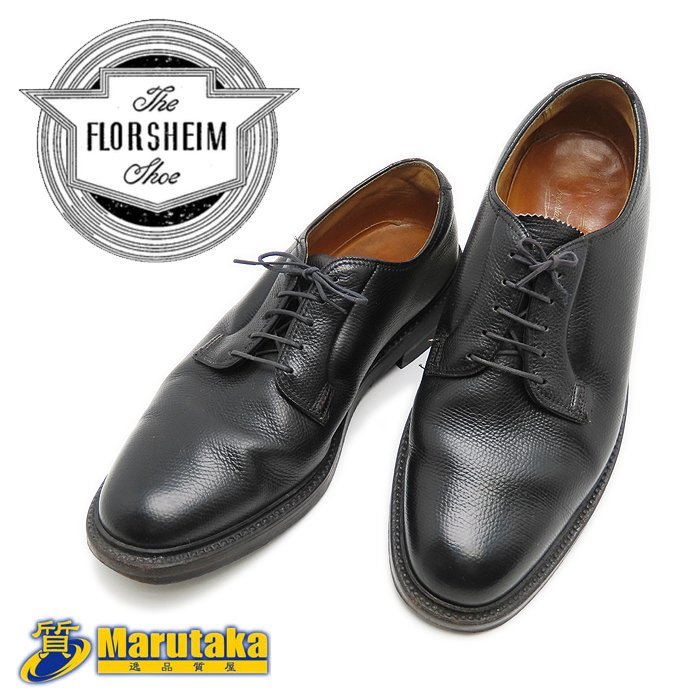 1円スタート！ フローシャイム Florsheim レザー レースアップ