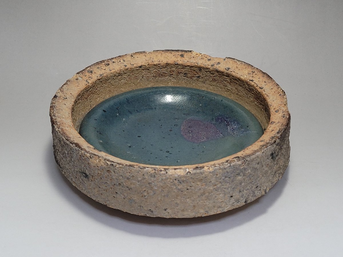 鈞窯天藍釉紫斑陵花盞 中国古玩 中国美術 唐物 A899a 鈞