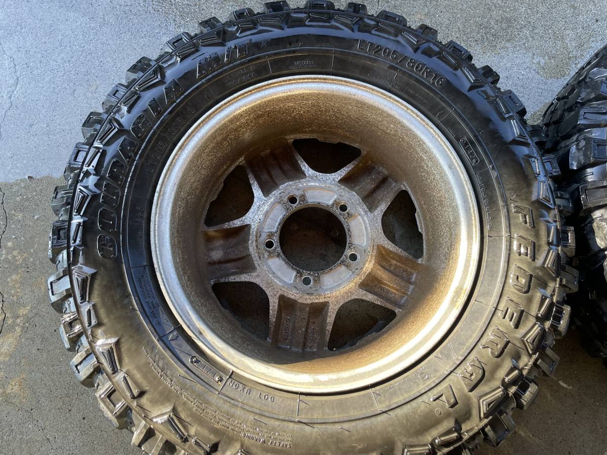 ジムニーJB23純正ホイール＋FEDERALタイヤ4本セット 16×5.5J 実動車 