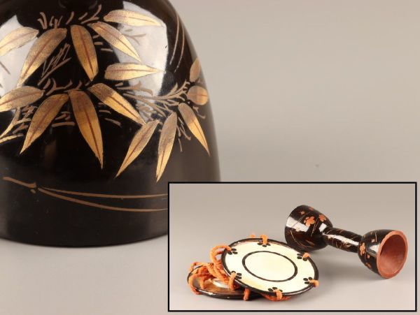 古美術 時代和楽器 木製漆塗 金蒔絵 鼓 時代物 極上品 初だし品 C2389