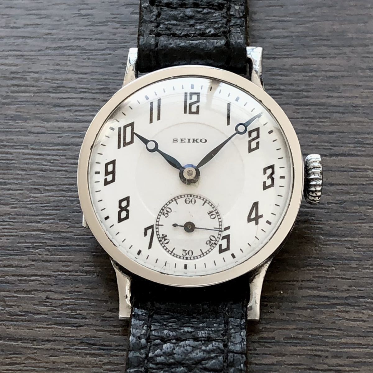 希少 ☆ 精工舎 セイコー SEIKO 1930年代 〜 モリス 9型 戦前 琺瑯文字盤