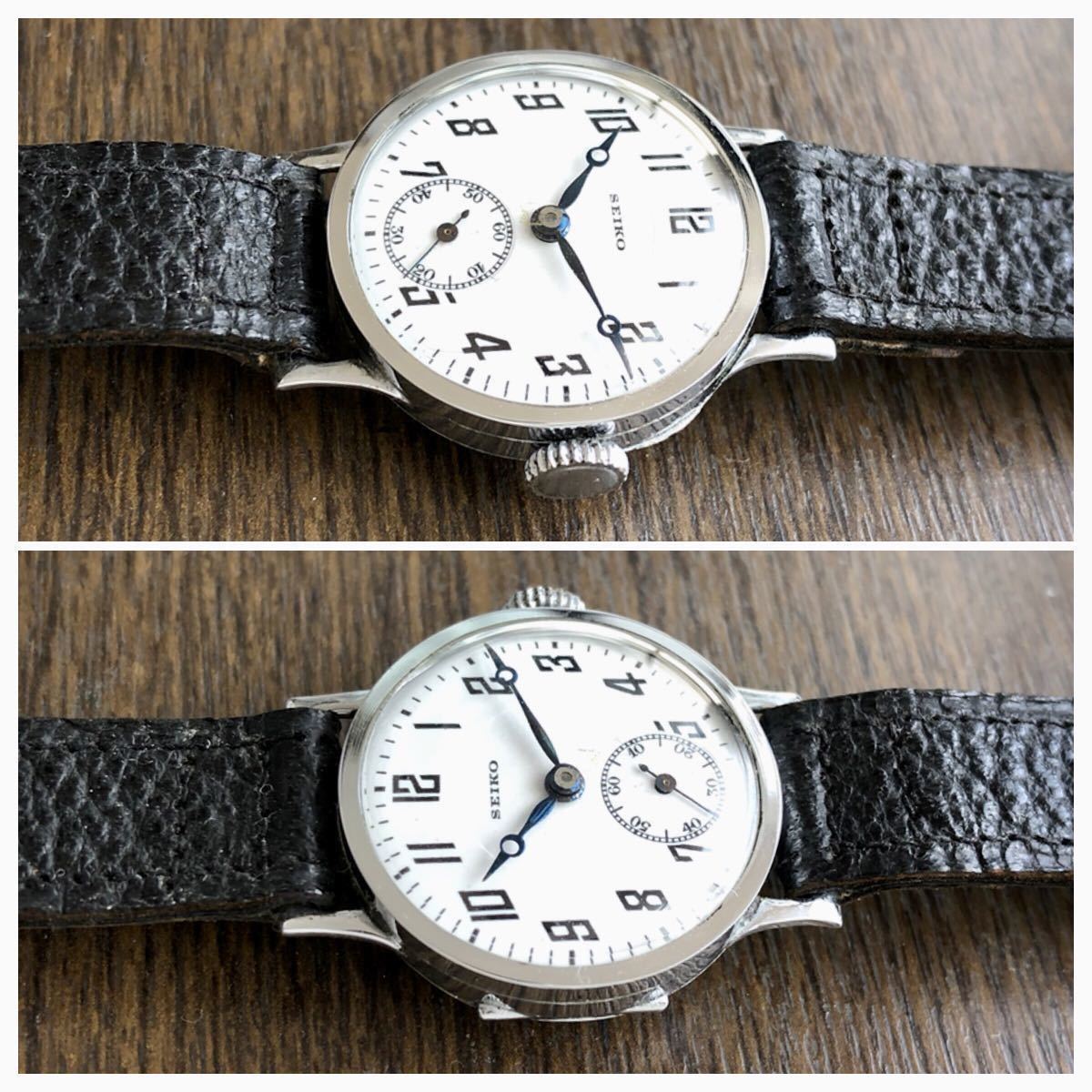 希少 ☆ 精工舎 セイコー SEIKO 1930年代 〜 モリス 9型 戦前 琺瑯文字盤