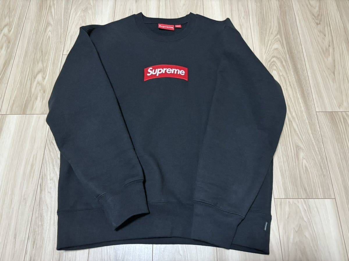 Supreme Logo Box Crewneck Black Sweatshirt - | Size FW18 “Black