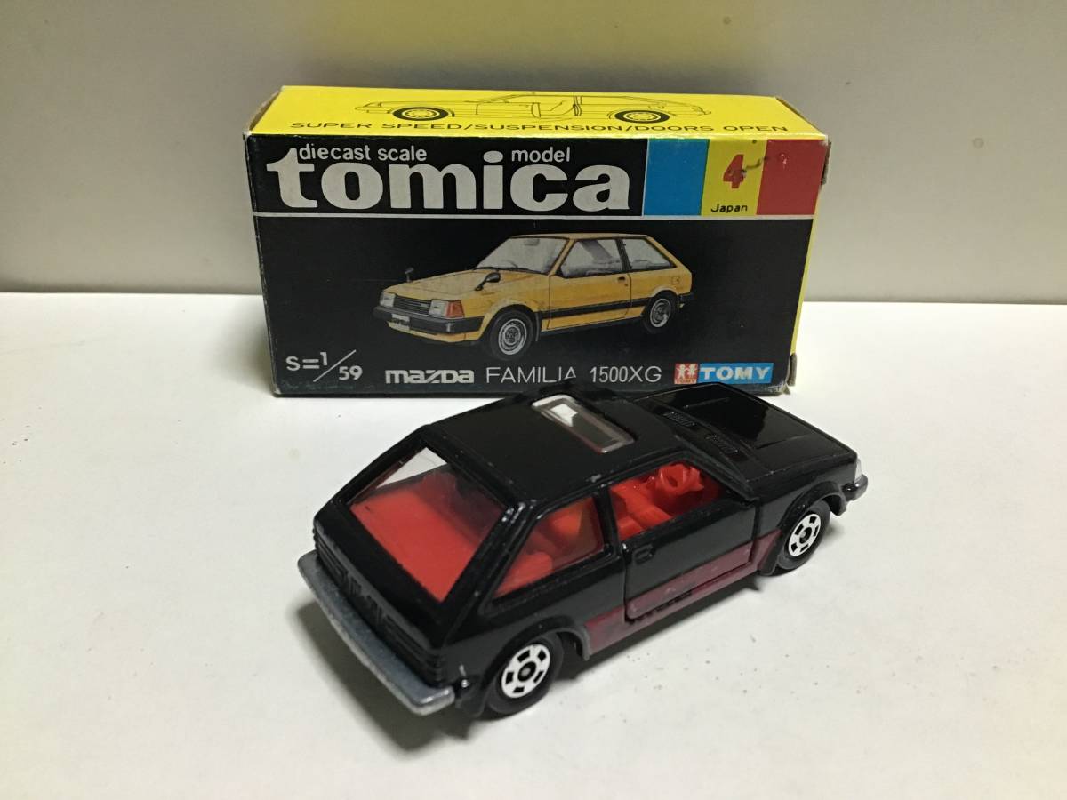 トミカ 黒箱 4 マツダ ファミリア 1500XG 日本製 スーパーギフト単品